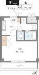 柴原阪大前駅 徒歩4分 1階の物件間取画像